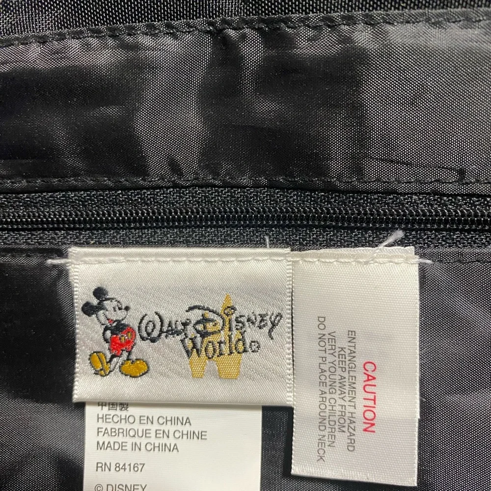 Vintage Walt Disney World Mickey/Winnie the Pooh Embroidery Drawstring Backpack